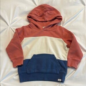 GAP Kids Tri-Tone Hoodie - Rust, Cream, Navy